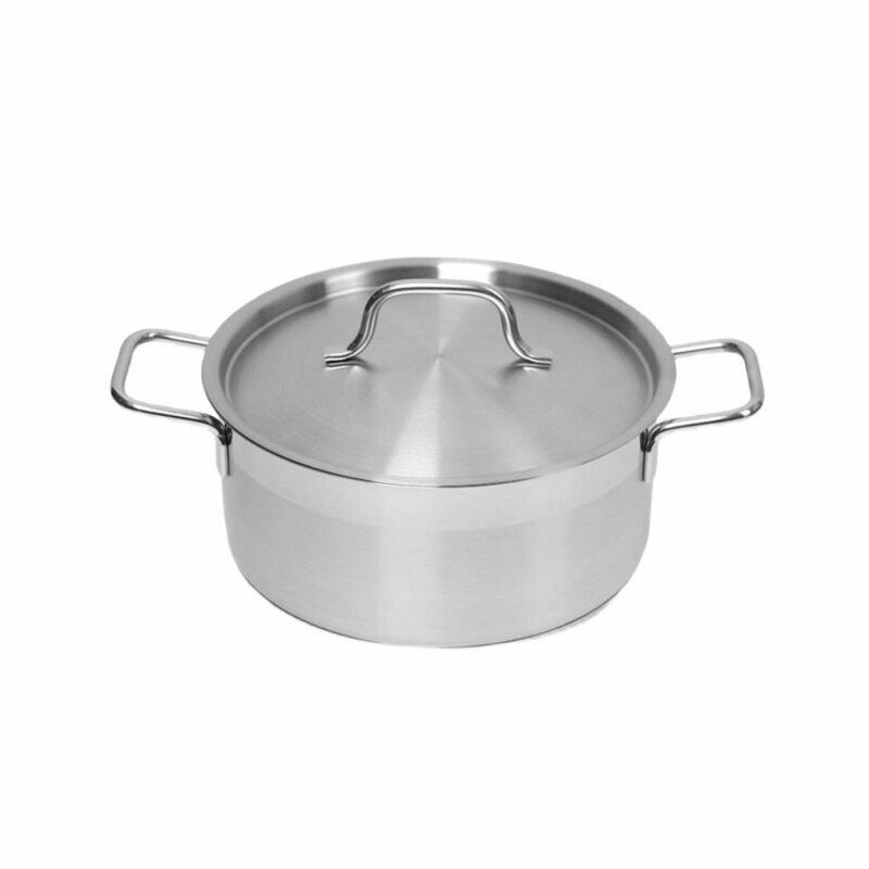 фото Кастрюля 3л нерж. тройное дно d=215 h=95, с кр, серия Satin LUXSTAHL кт3155