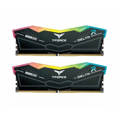 TEAM GROUP Оперативная память TEAM GROUP DDR5 TEAMGROUP T-Force Delta RGB 48GB (2x24GB) 7200MHz CL34 (34-42-42-84) 1.4V Black (FF3D548G7200HC34ADC0)