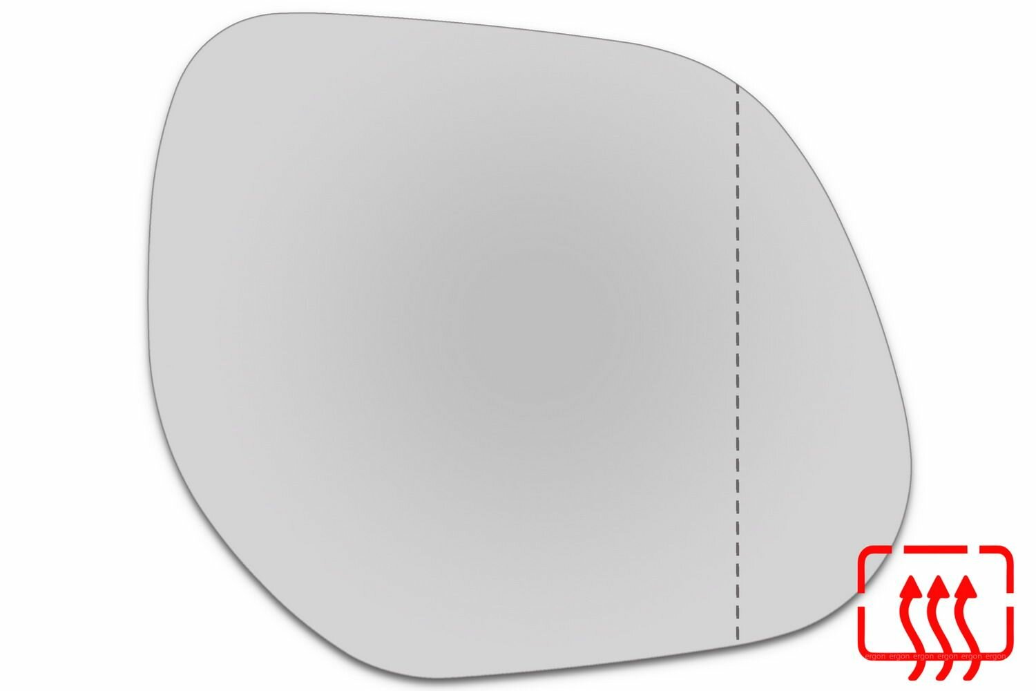 Элемент зеркала MITSUBISHI Outlander II XL c 2006 по 2012 правый асферический c обогревом 68500600