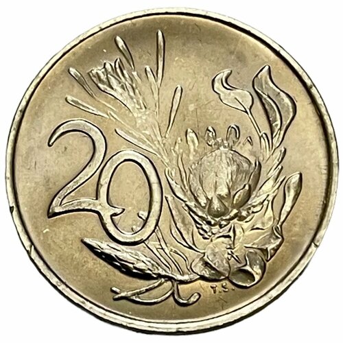 Южная Африка (ЮАР) 20 центов 1979 г. (Окончание президентства Николааса Дидерихса) 20 центов 2004 юар из оборота