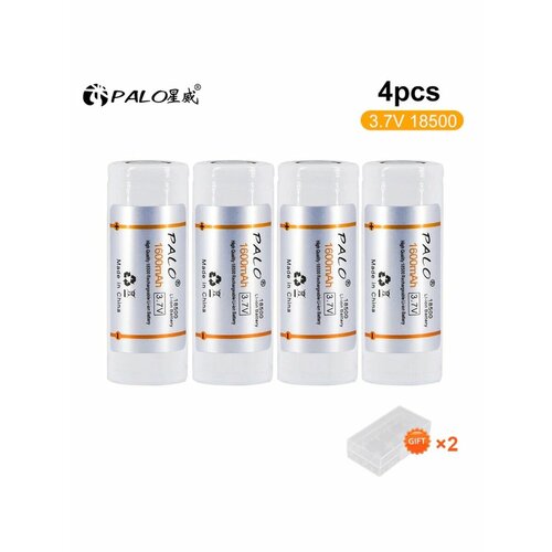 Аккумуляторные батарейки Palo Li-ion 18500 1600 mAh 3.7V