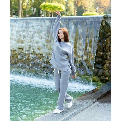 фото Костюм be different, размер xl, серый, голубой