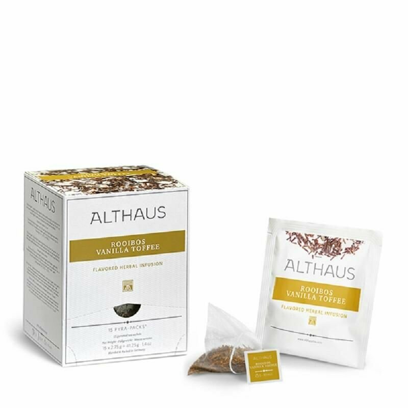 Чай Althaus Rooibos Vanilla Toffee Pira Pack, 15пак