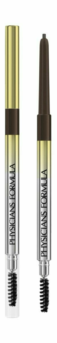 Ультратонкий выдвижной карандаш для бровей средний коричневый Physicians Formula Eye Booster Slim Brow Pencil