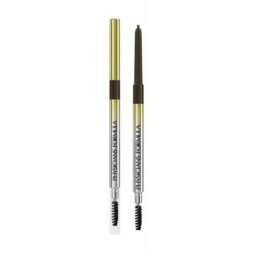 Ультратонкий выдвижной карандаш для бровей средний коричневый Physicians Formula Eye Booster Slim Brow Pencil