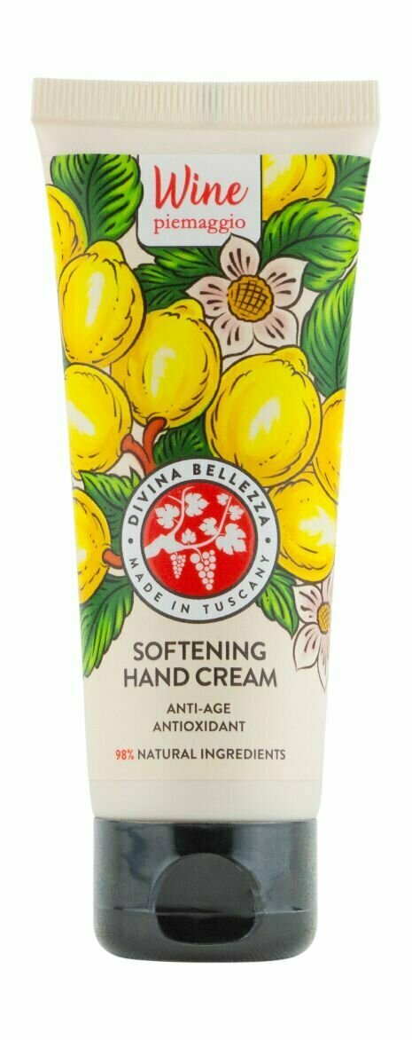 Деликатный смягчающий крем для рук на основе красного вина Divina Bellezza Gentle Softening Hand Cream