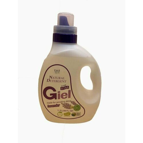 B&D GIEL Super Power Natural Detergent Lavender Эко гель для стирки концентрированный для чувствительной кожи с ароматом лаванды 1,3 л на 52 стирки