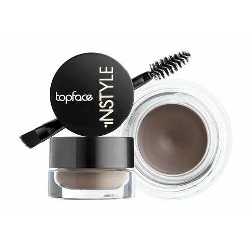 topface гель для бровей instyle eyebrow gel водостойкий с кисточкой 3 5 г 07 granite Водостойкий гель-помадка для бровей 3 Auburn Topface Instyle Gel Eyeliner