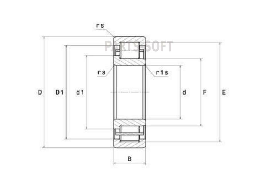 Подшипник Skf Nj 2205 Ecp Skf арт. NJ2205ECP