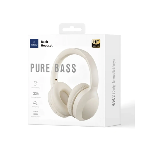Беспроводные наушники WIWU Wireless Bluetooth Headphone Stereo Bach Headset TD-01 цвет бежевый 345000₽