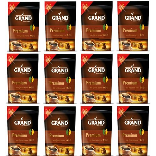 GRAND Кофе растворимый Premium По-бразильски, 50 г, 12 шт