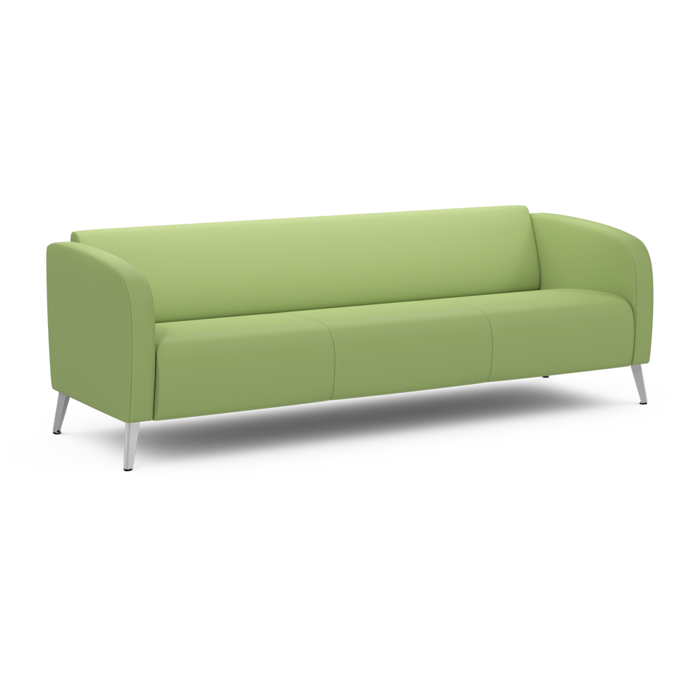 Прямой диван MOON 152 Зеленый Экокожа. Офисный, на кухню, на балкон, в прихожую, в коридор, в салон красоты, 200х69х65 см
