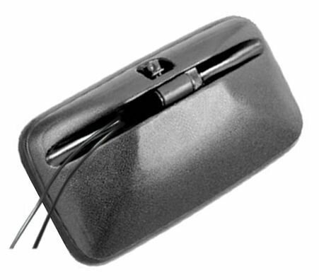 фото Зеркало боковое ЗИЛ, ГАЗ основное сферическое с подогревом 302х180мм 12V круговой обзор V4(ZL-133H) пласт. корпус