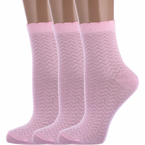 фото Носки красная ветка 3 пары, размер 20-22, розовый