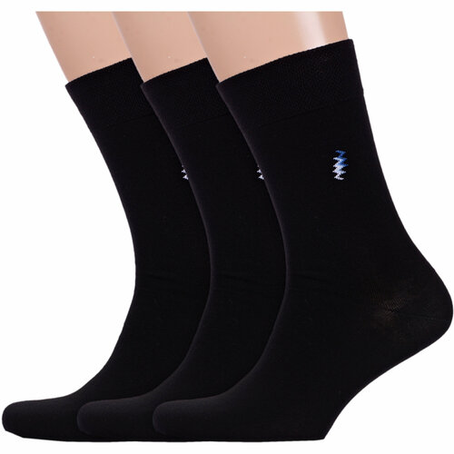 фото Носки брестские, 3 пары, размер 27, черный