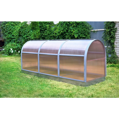 Парник ТМК Прогресс-мини new (1 х 3 х 1,3 м), поликарбонат Нано 4 мм, с оцинкованной грядкой