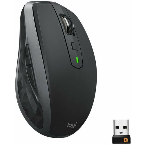 Мышь Logitech MX Anywhere 2S графитовый оптическая 4000dpi беспроводная BTRadio USB 7but 984600₽