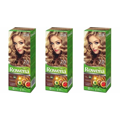 Краска для волос Rowena Soft Silk тон 70 светло-русый без аммиака 115 мл 3 шт 926₽