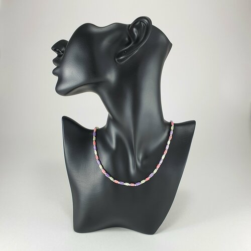 Колье перламутр гематит длина 40 см цветной 1908₽