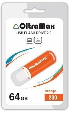 USB флэш-накопитель (OLTRAMAX OM-64GB-230-оранжевый)