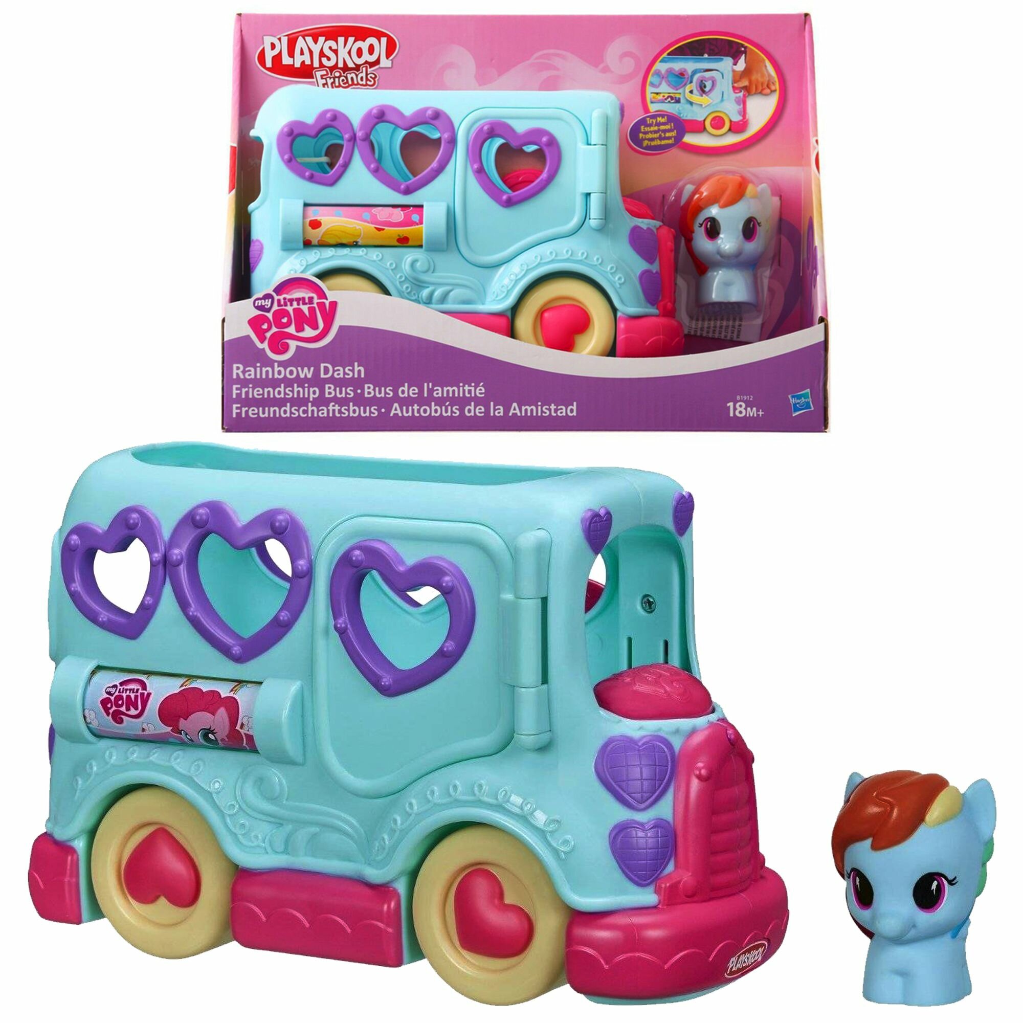 Игровой набор Playskool friends Автобус дружбы Рейнбоу Дэш My Little Pony Hasbro