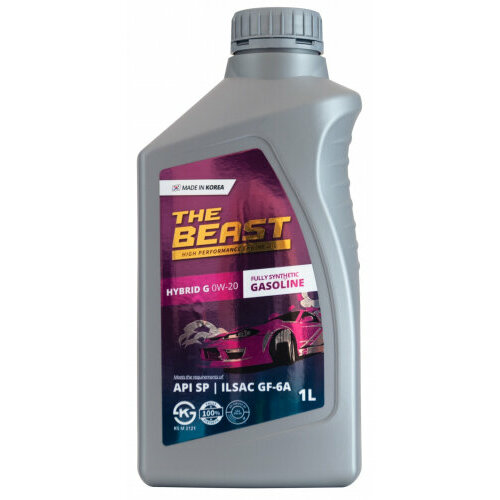 Моторное масло The Beast HYBRID G 0W-20 синтетическое 1 л