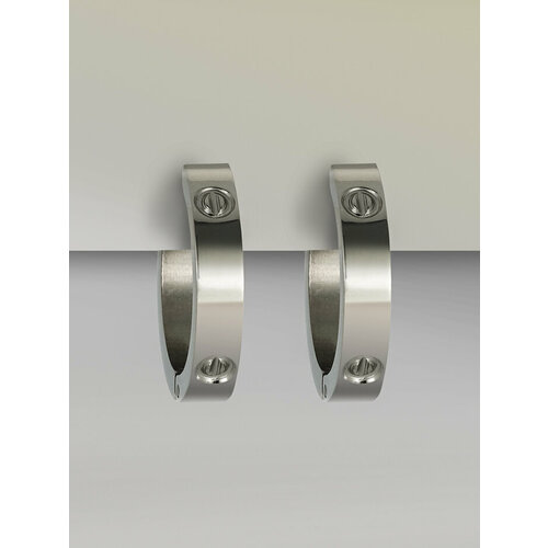 Серьги конго FLORANSE, серебристый