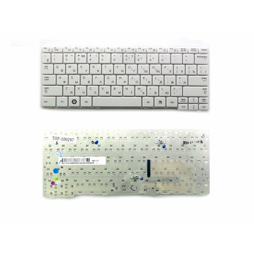 Клавиатура для ноутбука Samsung N140 N144 N145 N148 N150 белая p/n: BA59-02686D, BA59-02686C клавиатура для ноутбука samsumg ba59 02708c белая