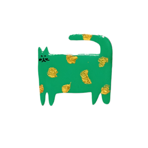 Брошь Ручками-Ручками, зеленый