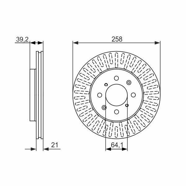 Тормозной диск Bosch - фото №9