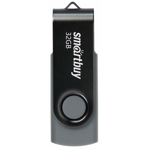 USB-флеш накопитель (SMARTBUY (SB032GB2TWK) UFD 2.0 032GB Twist Black черный) комплект 6 штук флеш память smartbuy ufd 2 0 032gb twist black sb032gb2twk