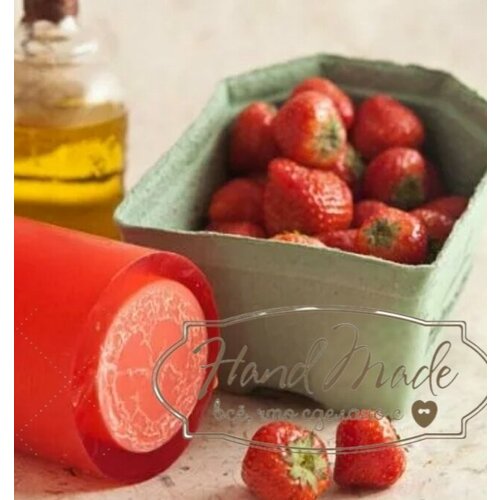 Натуральное мыло с люфой Ручной работы аромат Клубника 280₽