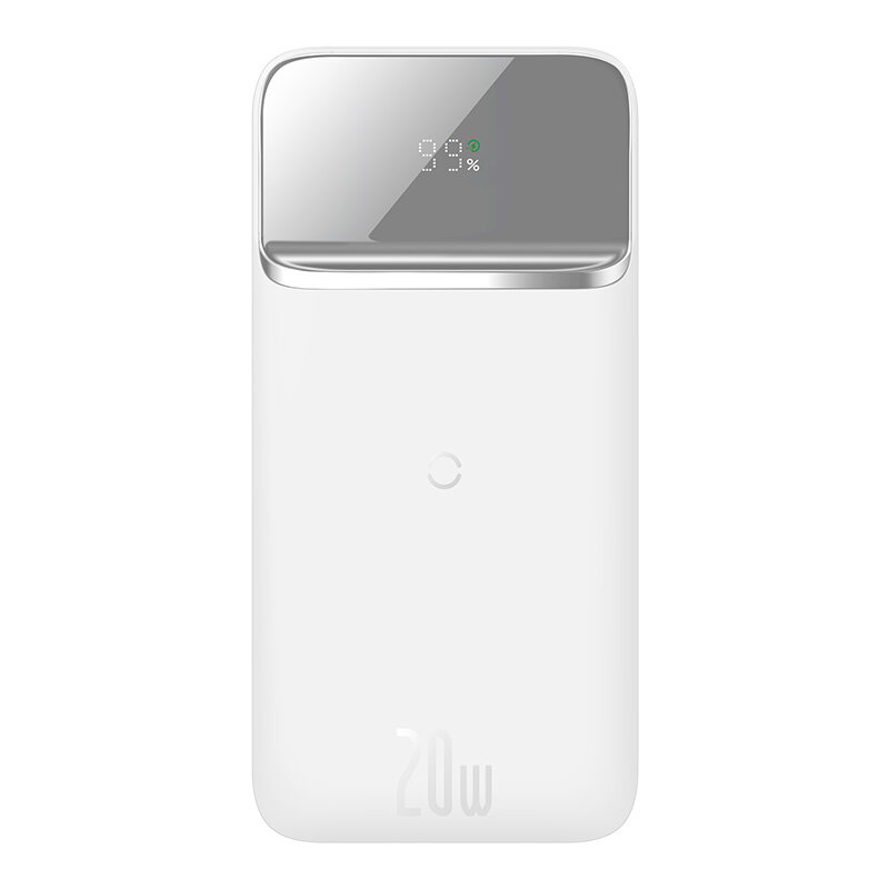 Портативный аккумулятор Baseus Magnetic wireless quick 10000 mAh, white, упаковка: коробка