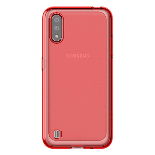 Накладка силикон Araree M Cover для Samsung Galaxy M01 M015 2020 Красный