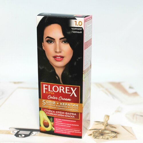 Краска для волос 10 FLOREX-SUPER Черный 349₽