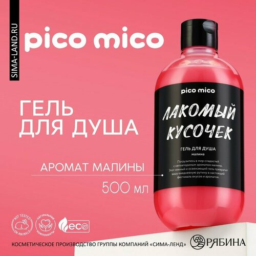 Гель для душа «Лакомый кусочек», 500 мл, аромат малина, PICO MIСO beauty fox гель для душа 500 мл с ароматом кокоса