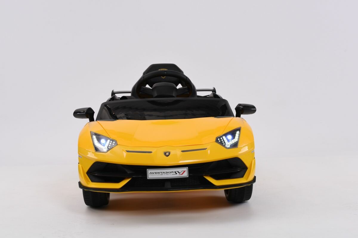 Электромобиль детский Lamborghini Aventador 018 желтый