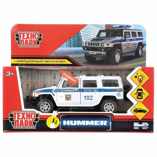 Машина (металл) Hummer H2 Полиция (свет+звук)