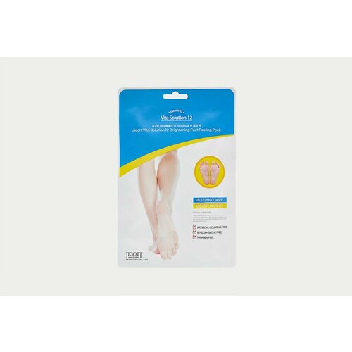 Маска-носки с эффектом пилинга для ног JIGOTT Vita Solution 12 Brightening Foot Peeling Pack