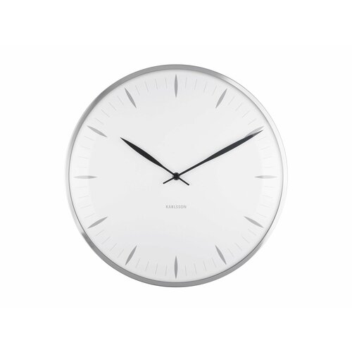 Часы настенные Karlsson LEAF белый, стекло, сталь