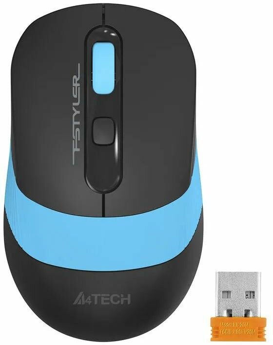 Беспроводная мышь A4Tech Fstyler FG10S, черный/синий