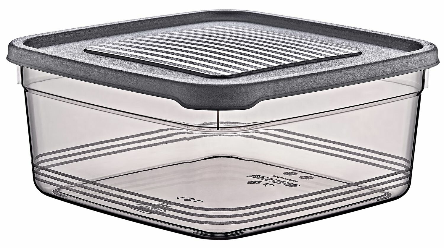 Контейнер для хранения пищевой Festiva HobbyLife 1 л, квадратный, с крышкой