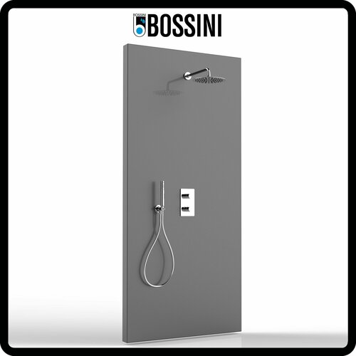 Душевая система с тропическим душем Bossini Tetis Zen Single Lever 250, Италия bossini rectangular z033204 030 термостат для ванны внешняя часть хром