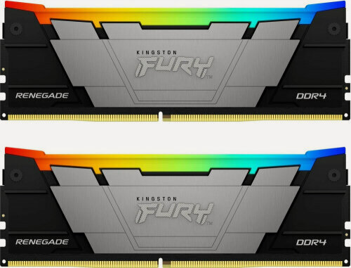 Изображение товара Оперативная память Kingston DDR4 16Gb (2x8Gb) 4600MHz pc-36800 FURY Renegade RGB XMP CL19 1.35V (KF446C19RB2AK2/16)