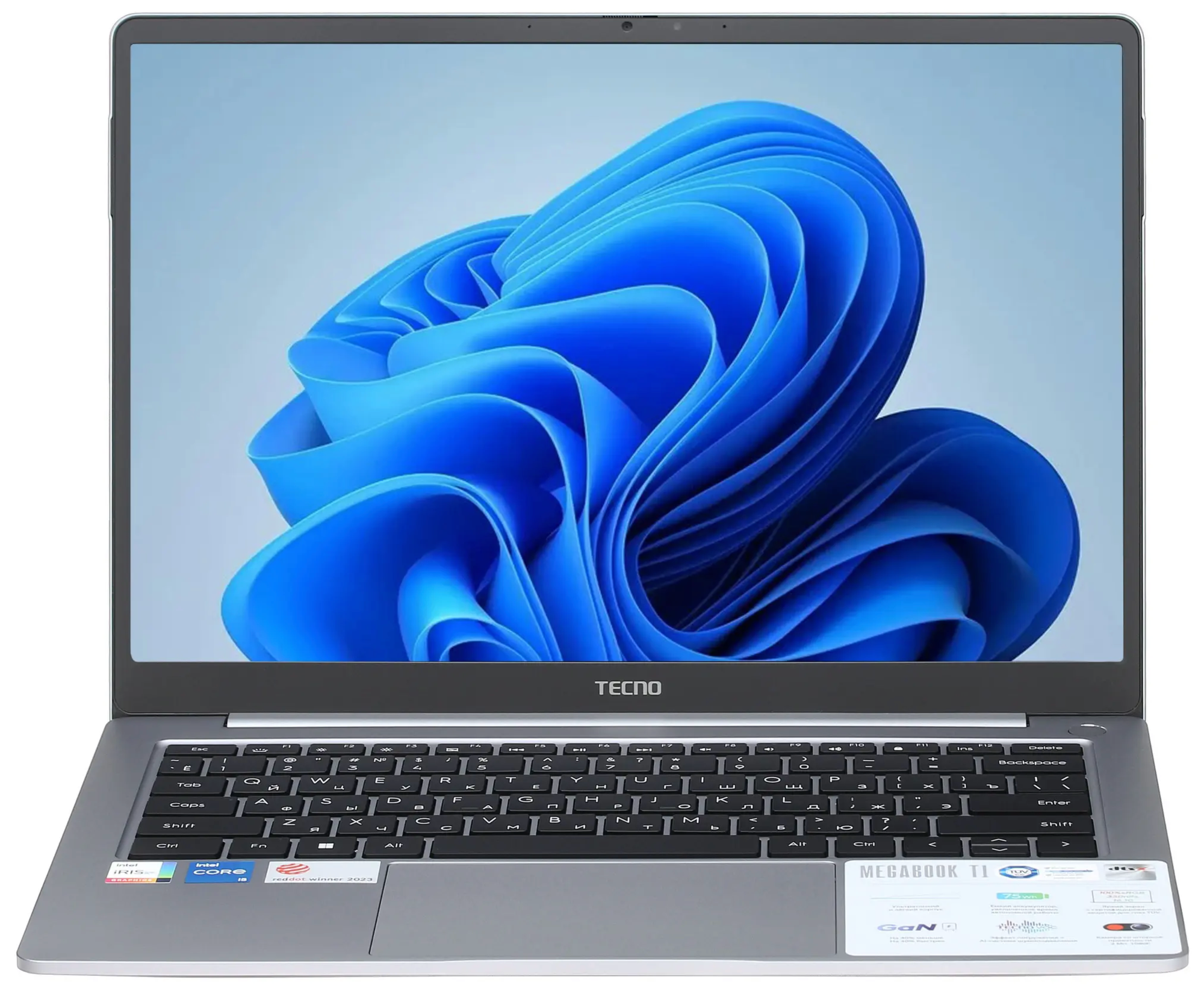 Ноутбук TECNO Megabook T1 2023 14 (T1 i5 WIN 11GEN 14.1 Silver)