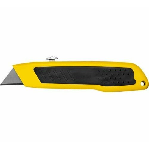 Нож STAYER 0921_z02 Master-A24, металлический, с автостопом, трапециевидные лезвия А24 нож туристический stayer лезвие 110 мм обрезиненная ручка