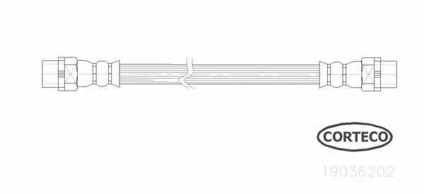 Шланг тормозной 1 116 116 118 118 120 для BMW 3 Touring (E91) 325 xi CORTECO 19036202