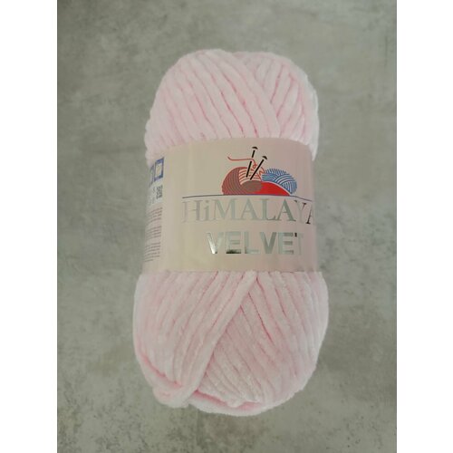 Плюшевая пряжа Himalaya Velvet розовый 90003, 1 шт пряжа himalaya velvet 048 морская волна 5 шт