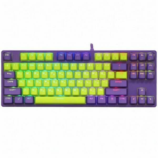 Игровая механическая клавиатура для компьютера, проводная, Kailh LongHua, ARDOR GAMING Pathfinder фиолетовая