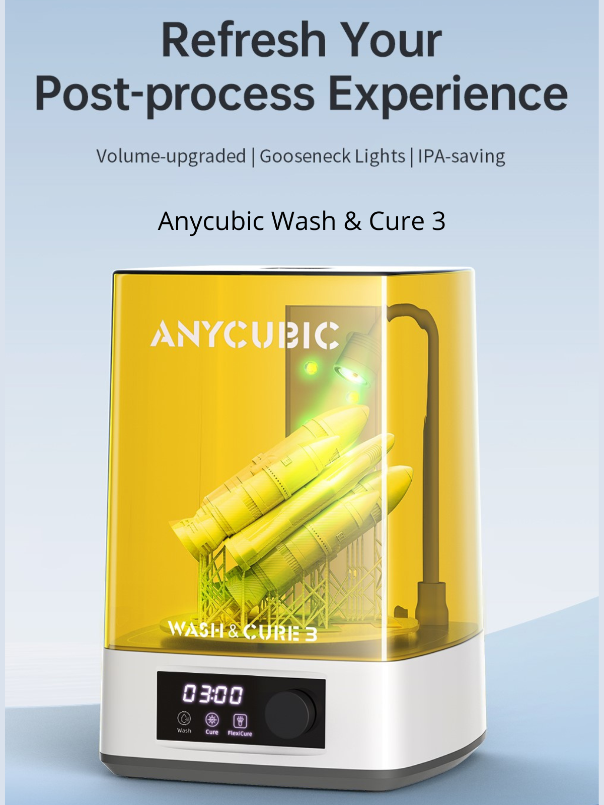 Полимеризационная камера (УФ) и мойка Anycubic Wash & Cure 3